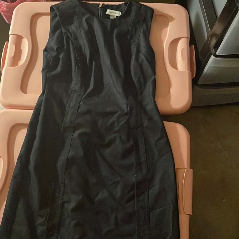 calvin klein black dress